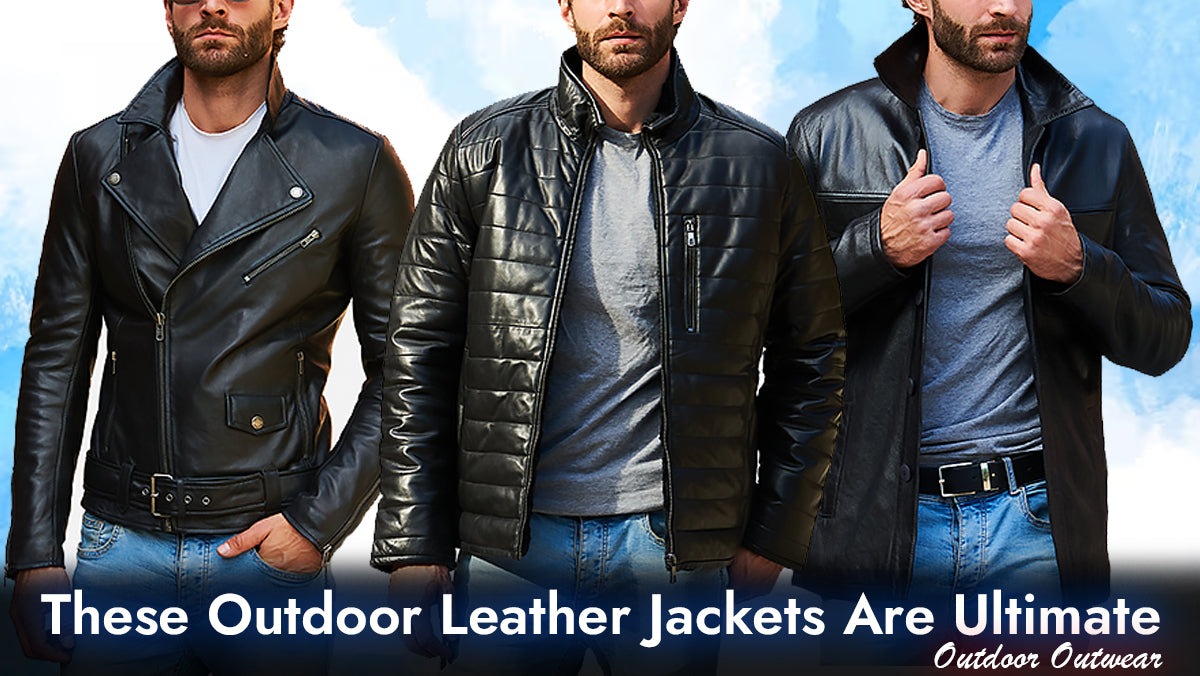 Outdoor leather jacket store