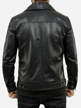 Load image into Gallery viewer, Trucker Leather Jacket