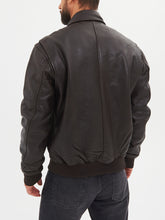Load image into Gallery viewer, Jaxon Genuine Leather Bomber Jacket