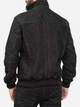 Lade das Bild in den Galerie-Viewer, Men Classic Black Bomber Jacket
