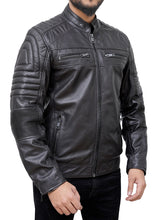 Load image into Gallery viewer, vintage leather motorcycle jacket For Men