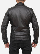 Load image into Gallery viewer, Men Genuine Vintage Leather Biker Jacket