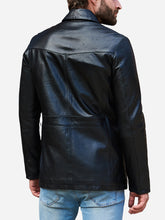 Load image into Gallery viewer, Dereck Casual Black Real Leather Jacket