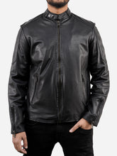Lade das Bild in den Galerie-Viewer, Cafe Racer Vintage Leather Jacket