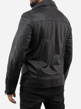 Load image into Gallery viewer, Real Leather Motorcycle Jacket For Men