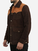 Load image into Gallery viewer, Men Cowboy Suede Leather Jacket For Men