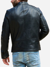 Load image into Gallery viewer, Men Patches leather flight jacket