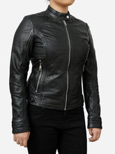 Load image into Gallery viewer, Classic Leather Motorcycle Jacket