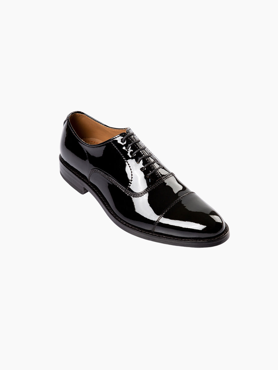 Munich Black Patent Oxford Cap Toe Dress Shoe