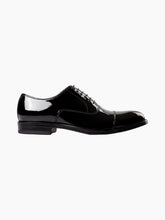 Load image into Gallery viewer, Munich Black Patent Oxford Cap Toe Dress Shoe
