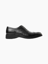 Load image into Gallery viewer, Dublin Black Rubber Sole Wingtip Oxford Dress Shoes