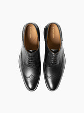 Load image into Gallery viewer, Dublin Black Rubber Sole Wingtip Oxford Dress Shoes