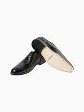 Load image into Gallery viewer, Dublin Black Wingtip Oxford Leather Sole Dress Shoes