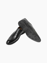 Load image into Gallery viewer, Dublin Black Rubber Sole Wingtip Oxford Dress Shoes