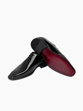 Load image into Gallery viewer, Lisbon Black Patent Leather Whole Cut Oxford Dress Shoes
