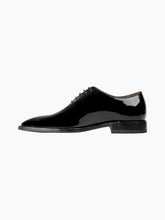 Load image into Gallery viewer, Lisbon Black Patent Leather Whole Cut Oxford Dress Shoes