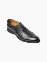 Load image into Gallery viewer, Dublin Black Rubber Sole Wingtip Oxford Dress Shoes