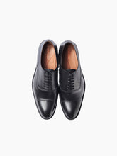 Load image into Gallery viewer, Munich Black Leather Oxford Cap Toe Dress Shoe