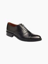 Load image into Gallery viewer, Munich Black Leather Oxford Cap Toe Dress Shoe