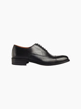 Load image into Gallery viewer, Munich Black Leather Oxford Cap Toe Dress Shoe
