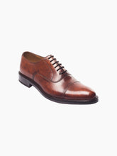 Load image into Gallery viewer, Handcrafted Tobacco Patina Oxford Cap Toe Dress Shoe