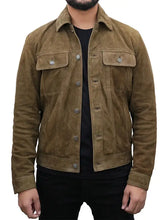 Load image into Gallery viewer, olivegreensuedejacket