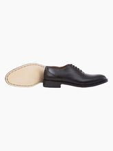 Load image into Gallery viewer, Valencia Black Oxford Cap Toe Leather Dress Shoe