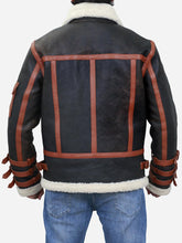 Load image into Gallery viewer, Franklin Men's B3 Brown Leather Shearling Bomber Jacket - Peter Sign
