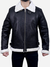 Load image into Gallery viewer, black leather jacket