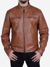 Load image into Gallery viewer, men leather jacket