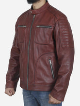Load image into Gallery viewer, leather jacket for men