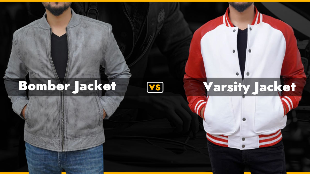Bomber Jacket VS Varsity Jacket Peter Sign