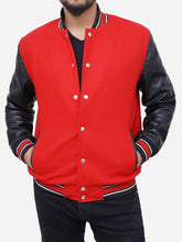 Load image into Gallery viewer, Letterman Baseball Leather Varsity Jacket For Men
