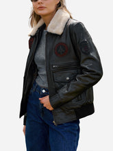 Load image into Gallery viewer, Real Black Leather G1 Pilot Jacket
