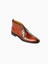 Load image into Gallery viewer, Derby Handcrafted Antique Cognac Leather Lace Up Shoe

