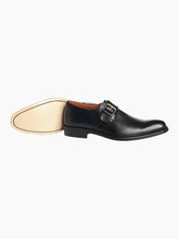 Load image into Gallery viewer, Royal Black Monk Strap Leather Shoes
