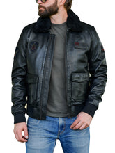 Load image into Gallery viewer, G1 Bomber Flight Leather Jacket For Men 

