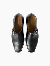 Load image into Gallery viewer, Monk Strap Royal Black Brogue Dress Shoes
