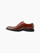 Load image into Gallery viewer, Handmade Tobacco Monk Strap Leather Shoes with Rubber Sole
