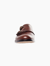 Load image into Gallery viewer, Men Tobacco Patina Double Monk Strap Shoes
