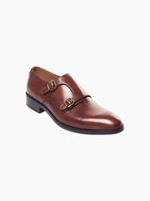 Load image into Gallery viewer, Classic Tobacco Patina Double Monk Strap Shoes
