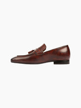 Load image into Gallery viewer, Tassel Brown Leather Loafers for Men
