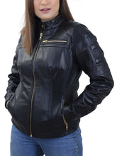 Load image into Gallery viewer, Women Biker Leather Jacket
