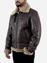 Load image into Gallery viewer, B3 Leather Bomber Jacket For Men 
