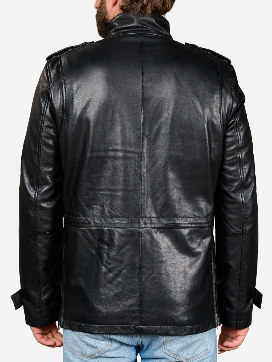 Peter Sign Dylan Black Sheepskin Leather Jacket | Peter Sign