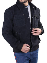 Load image into Gallery viewer, Ralph Bomber Black Suede Leather Jacket
