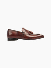 Load image into Gallery viewer, Tassel Brown Leather Loafers for Men
