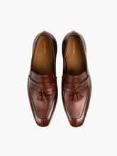 Load image into Gallery viewer, Casablanca Tobacco Patina Leather Tassel Loafer
