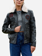 Load image into Gallery viewer, G1 Leather Jacket For Women

