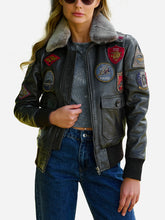 Load image into Gallery viewer, US Air Force Leather Bomber Jacket
